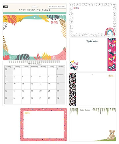 Tallon 3050 - 2021 Illustrated Memo Calendar with Pen, Multicoloured(Design may vary)