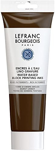 Lefranc Bourgeois - Encre de Linogravure - Tube de 250ml - Terre d'ombre brûlée