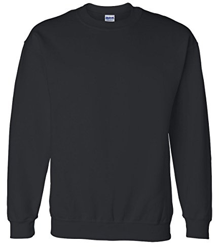 Gildan Heavy Blend Unisex Adult Crewneck Sweatshirt (2XL) (Black)