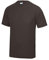 Just Cool Mens Performance Plain T-Shirt (XS) (Hot Chocolate)