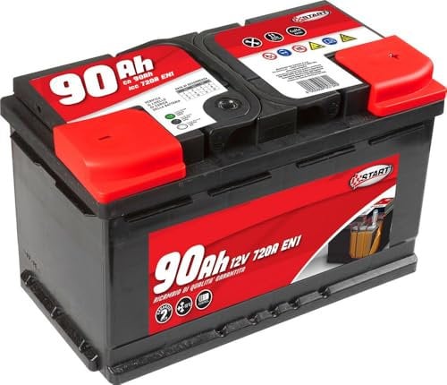 Batteria Auto 90AH 12V 720A polo positivo destro Cassetta L4