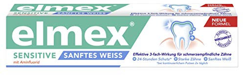 elmex SENSITIVE plus sanftes Weiß Zahnpasta, 75 ml