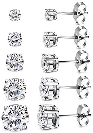 kainier copper plating 18 k gold Plaqué or, cuivre Ronde Blanc Zircone cubique