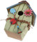 Perfeclan Vogelhaus Nistkasten Vogelfutterhaus Wildvogelhaus aus für Rotschwänzchen, usw, D#