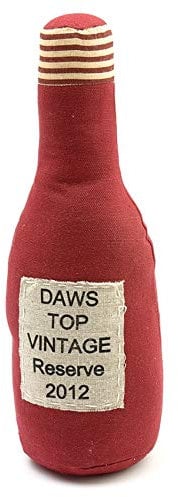 SeaQuin Wine Bottle Doorstop 1.5 KG Heavy Weight Fabric Door Stop Stopper 32cm (Red)