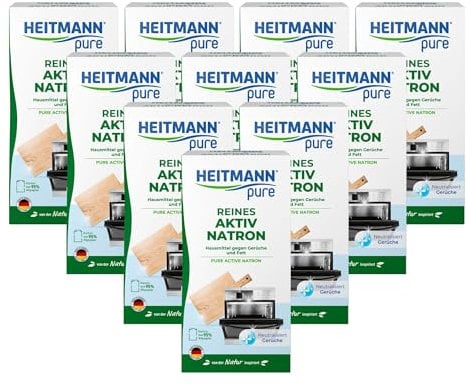 HEITMANN pure | Reines Aktiv-Natron 10x350g | natürliche Reinigung mit Natron Pulver | sanft und biologisch abbaubar | vielseitig im ganzen Haushalt | Starke Reinigungswirkung