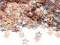 iZoeL 30th Rose Gold Table Confetti Bag 30g - Birthday Party Wedding Anniversary Decoration With Silver Star Sequins (1200pcs)