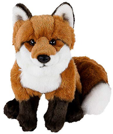 Teddys Rothenburg Fuchs sitzend rotbraun 40 cm (ohne Schwanz 28 cm) Plüschfuchs Kuscheltier Stofftier Baby Kinder Spielzeug Plüschtier by Uni-Toys