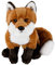 Teddys Rothenburg Fuchs sitzend rotbraun 40 cm (ohne Schwanz 28 cm) Plüschfuchs Kuscheltier Stofftier Baby Kinder Spielzeug Plüschtier by Uni-Toys