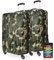 HAUPTSTADTKOFFER - Spree - Koffer-Set 2 x Großer Hartschalenkoffer Rollkoffer 75 cm, 119 Liter + Kofferanhänger, erweiterbarer Reisekoffer, 4 Rollen, TSA, Camouflage