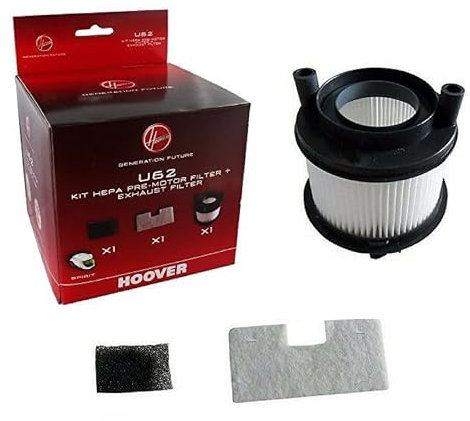 sparefixd HEPA Filter Kit U62 to Fit Hoover Vacuum Cleaner
