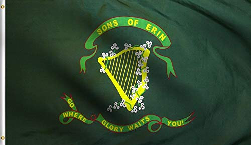 DMSE Flagge Sons of Erin, irische Flagge, 90 x 150 cm, 100 % Polyester, 100D Flagge