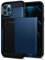 Spigen Slim Armor CS Coque pour iPhone 12 et iPhone 12 Pro - Bleu Marin