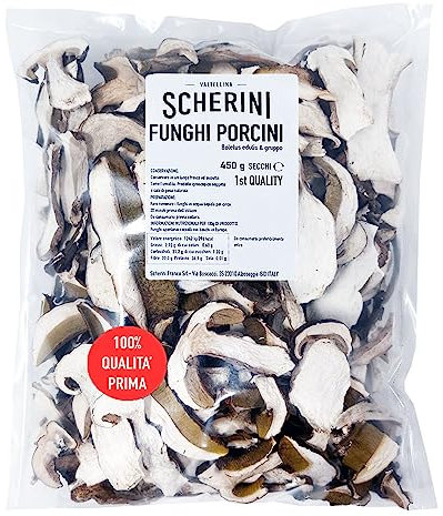 Scherini Valtellina - PREGIATI Funghi Porcini secchi - 450g SPECIALI