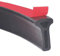 AGSYFFD Barrière de douche, paroi de douche en silicone, Seuil de douche barrage d'eau Auto adhésif, Pour séparer les salles de bains sèches et humides, Noir