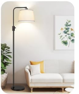 Nintiue Lampadaire Arc 165cm Moderne lampe sur pied de salon variateur