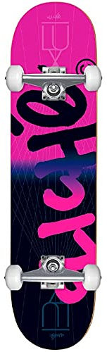 Skateboard Complete, 8.125 x 31.7, Lux Handwritten Pink