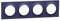Schneider Electric - Odace Styl, plaque Cobalt 4 postes horiz./vert. entraxe 71mm - S550708