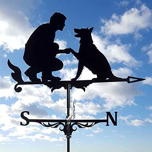 YDHNB Banderuola Segnavento in Acciaio Inossidabile Indicatore di Direzione del Vento Segna Vento Weathervane Acciaio Inossidabile per Tetto da Giardino Ornamento,Style 1