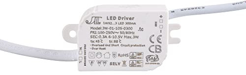 Mextronic LED Konstantstromquelle Trafo Netzteil 3W 300mA 6-10,5V DC Transformator für Beleuchtung