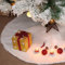 XiXiRan Decke Weihnachtsbaum Rock 120 cm Runde, Schneeflocke weiß Plüsch Weihnachtsbaum Decke, Decke Unterm Tannenbaum, Christbaum Teppich für Weihnachtsbaum Verzierung Bodendekoration