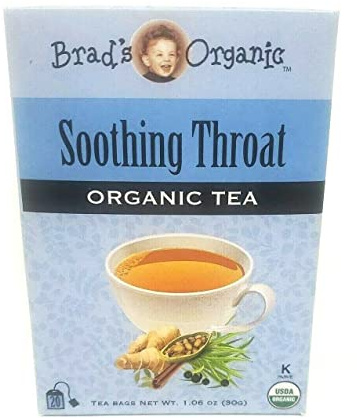 Brad's Organic Tea 20 Teabags (Soothing Throat)