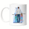 Kiddle-Design Vater Kind Tasse Personalisiert Vatertagsgeschenk Name Papa Kinder Baby Sohn Tochter Geschenk Kaffeetasse für Väter Vatertag