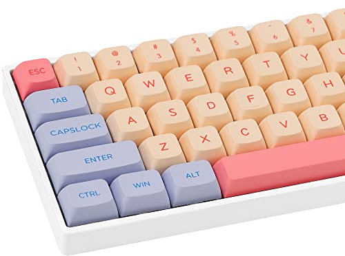 Fogruaden PBT-Tastenkappen, Marshmallow-Tastenkappen-Set, XDA-Profil, Farbstoff-Sublimation, niedliche Tastenkappe für mechanische Tastatur