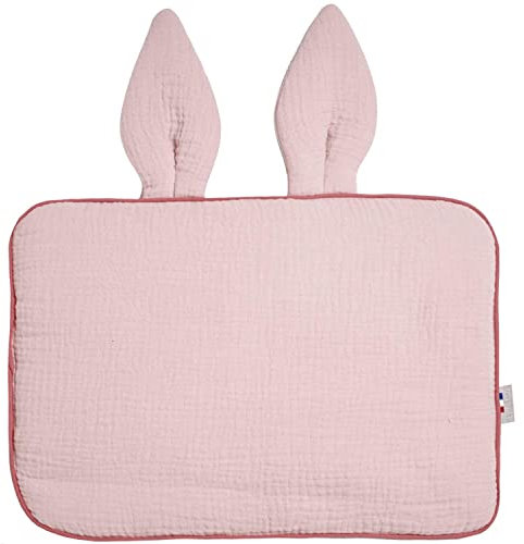 Sevira Kids - Flaches Kissen Hase aus Baumwollgaze Jeanne