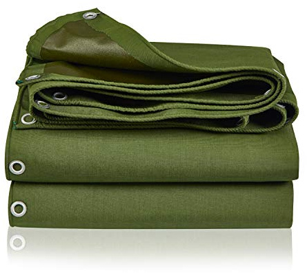 Tarp Canvas,Heavy Duty Waterproof for Outdoors, Truck, Water Resistant, UV Resistant Tarpaulin Cover for Car Boat Camping Firewood Woodpile(13 x 9.8 Feet)