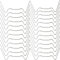 25 pièces de W Clips de Serre pour Verre en Acier Inoxydable Clips de Serre en W Clips de fenêtre de Serre Clips de Fixation de vitres Clips