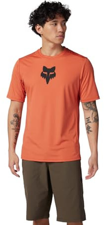 Fox Racing Men's Standard Ranger Short Sleeve Jersey, Atomic Orange LAB Head