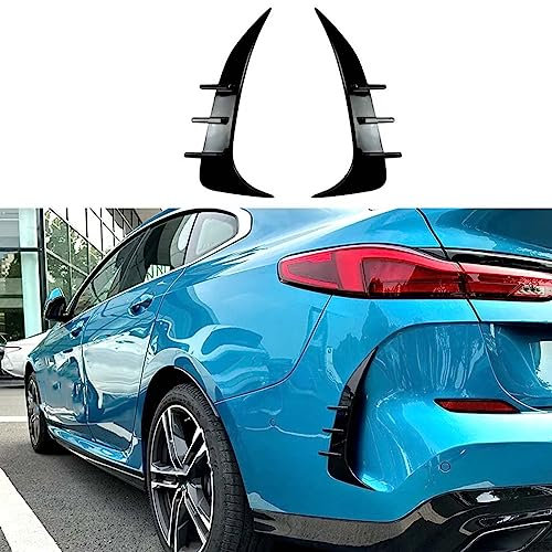 Ailerons de séparateur de Pare-Chocs arrière de Voiture pour BMW 2 Series F44 Gran Coupe M Sport 2020-2023+, Remplacement de la Couverture de Couteau de Vent arrière,A Gloss Black