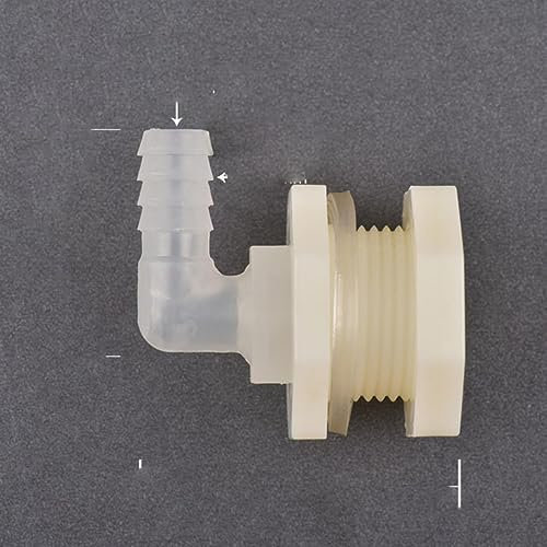 ORGEFY Conector de Manguera de Tanque de Agua de Junta de riego de Codo de ABS de 1/2 Pulgadas a 6,4~20mm Tubo de riego de jardín de Acuario Tubo Adaptador de 90 Grados-C