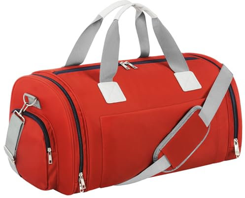 CS COSDDI Sporttaschen für Damen und Herren, 45L Reisetasche Travel Bag mit Schuhfach und Nassfach Weekender Travel Gym Tasche Duffle Bag Fitnesstasche für Herren Damen