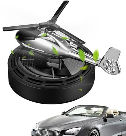 Flugzeug-Lufterfrischer für Auto | Solar-Helikopter-Flugzeug-Duftdiffusor | Solarenergie-Rotationshubschrauber-Aromatherapie- für Autos, SUVs, Wohnmobile, LKWs Luckxing