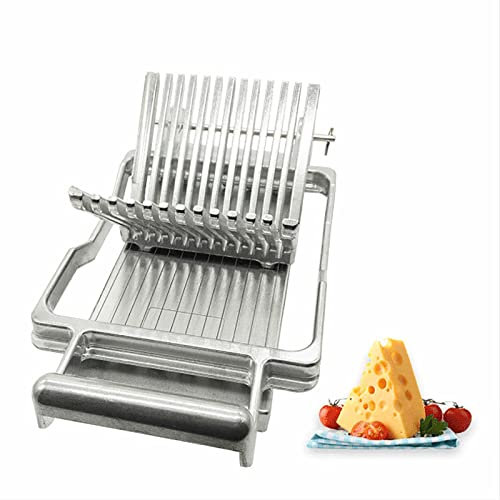 Käsehobel, 1 cm & 2 cm Draht-Käseschneider, Butterschneidemaschine, lebensmittelechter Aluminiumlegierungskörper, 304 Edelstahldraht, Klinge austauschbar, Dessert, Küche Kochen Backen Werkzeug