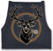 Shirtracer Schürze - Grillschürze - Herren 1 - Cooler Hirsch Hirschgeweih Jäger - 85x69 - Jeans Blau - männergeschenke grillen hirsche kochschürze geschenk für meinen mann grill geschenke trachten