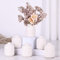 6er-Pack kleine weiße Vasen, Moderne Boho-Vasen für Trockenblumen, kleine weiße Vasen zur Dekoration, weiße Massenvasen für Tafelaufsätze, Hochzeit, Zuhause, Tisch, Party-Dekoration