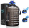 ETDW Botella de Agua Deportiva 4 L, Marcador de Tiempo Inspirador, Botella de Agua con Pajita, Libre de BPA, a Prueba de Fugas de Garrafa 4l, Reutilizables, para Fitness, Senderismo