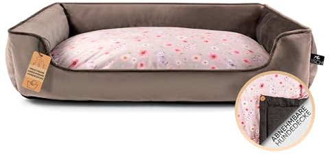 BISCHI® Hundebett, abnehmbare Matte Auto, waschbar bei 60 Grad, Hundebetten Outdoor, Hundekissen mittelgroße Hunde, Hundematratze große Hunde, Hundekorb, Flauschige Hundematte