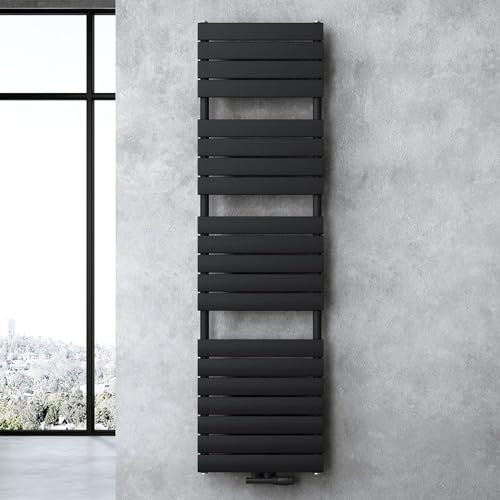 doporro Badheizkörper Heizkörper Bad Design Badheizung Flachheizkörper 180x60cm Anthrazit Paneelheizkörper Einlagig Horizontal 2in1 Mittelanschluss oder Seitenanschluss FH