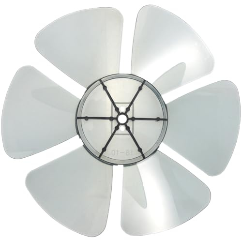 jojofuny Fan Blade Nut 10 Inch Fan Blade 6 Leaves, Plastic Fan Blade Replacement Electric Fan Leaves Pedestal Fan Blade Table Fan Blade for Household Table Fanner General Accessories