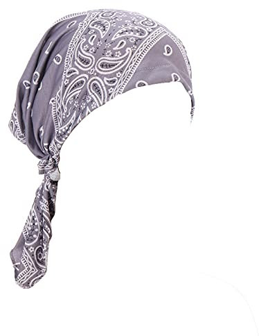 Mütze Kopf Turban Kopfbedeckung Muslim gedruckt Floral Casual Cap Damen Cap Baseball Caps Goofy Baseball Cap, grau, One size