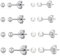 Winzige silberne Kugelohrstecker und Perlenohrstecker-Set für Damen und Herren, Ohrringe aus Sterlingsilber 925, kleine hypoallergene Ohrring-Sets für mehrere Piercings, Ohrringe für das zweite Loch