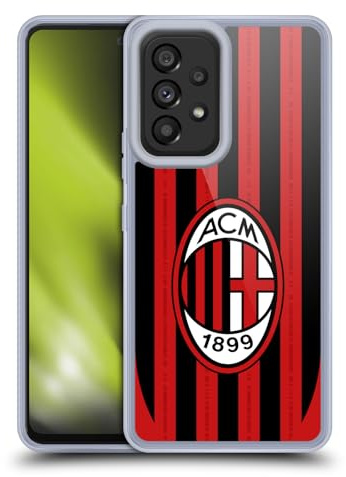 Head Case Designs Offizielle AC Milan Home 2024/25 Wappen-Set Gel Handyhülle Hülle [Militärischer Schutzgrad] Kompatibel mit Samsung Galaxy A53 5G (2022)