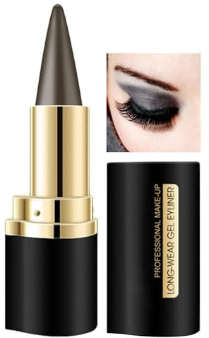 Natürlicher Gel Eyeliner – Langlebiger Gel Eyeliner | Wasserfester Und Wischfester Gelstift-Eyeliner | Langlebiger Smokey Eye Liner-Lidschattenstift Für Gothic-Make-up ()