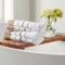 Great Bay Home Dekoratives Handtuch-Set, gekämmte Baumwolle, 4er-Pack, 66 x 40 cm, luxuriöse, ultraweiche, langlebige Handtücher für Badezimmerdekoration, (Dusty Rose/Cappuccino)