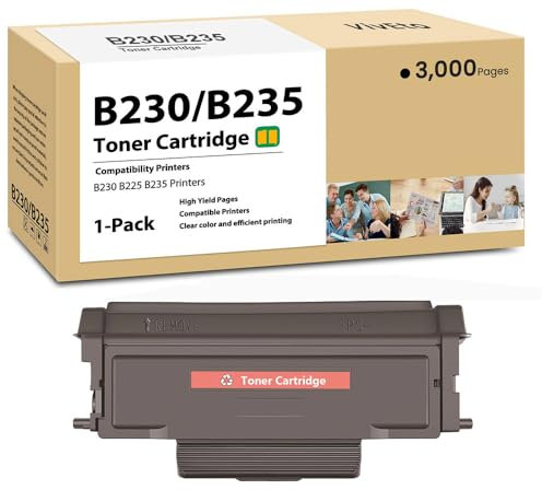PAESCOY B230 B225 B235 Tonerkartusche Als Ersatz Für Xerox B230 B225 B235 006R04399 006R04400 006R04401 Tonerkartusche Mit Hoher Reichweite, Funktioniert Mit B230 B225 B235 Druckern,Black-3000 Page