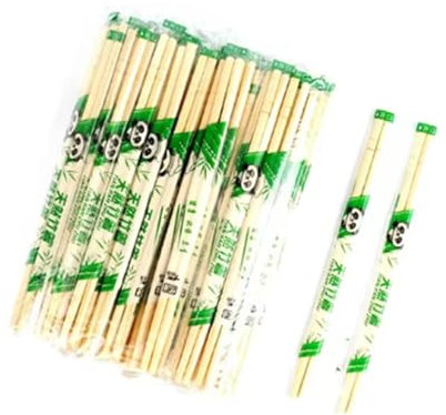 YIJIA | Palillos De Bambú 20 cm | 100 Pares Envueltos Individualmente,natural biodegradable envasado individualmente,Adultos Y Niños,Juego de palillos sushi